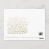 Christus met gedicht: Het Heilige uur Briefkaart (Achterkant)