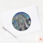Christus met Halo Glas in lood Sticker (Envelop)
