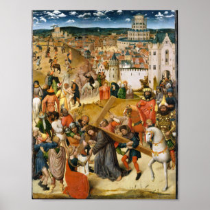 Christus met het Antiek van de Cross  Fine Art Poster