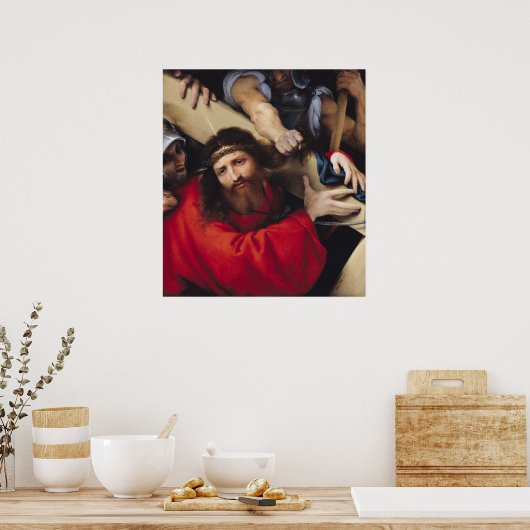 Christus met het kruis, 1526 poster (Keuken)