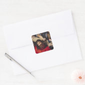 Christus met het kruis, 1526 vierkante sticker (Envelop)