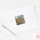 Christus met het kruis, 1564 vierkante sticker (Envelop)