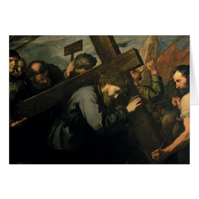 Christus met het kruis, 1635 (Voorkant Horizontaal)