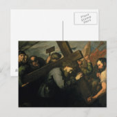 Christus met het kruis, 1635 briefkaart (Voorkant / Achterkant)