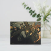 Christus met het kruis, 1635 briefkaart (Staand voorkant)