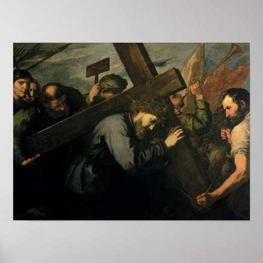 Christus met het kruis, 1635 poster (Voorkant)