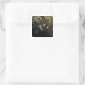 Christus met het kruis, 1635 vierkante sticker (Tas)