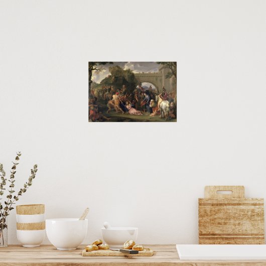 Christus met het kruis, 1688 poster (Keuken)