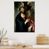 Christus met het Kruis (Licht 1) Poster (Keuken)