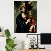 Christus met het Kruis (Licht 1) Poster (Thuiskantoor)