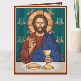 Christus met Kelk Kaart