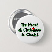 Christus met Kerstmis Ronde Button 5,7 Cm (Voorkant /achterkant)