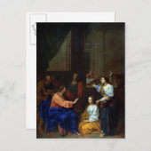 Christus met Martha en Maria Briefkaart (Voorkant / Achterkant)