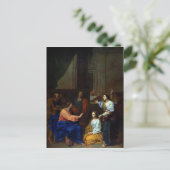 Christus met Martha en Maria Briefkaart (Staand voorkant)