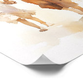 Christus met meisje Waterverf Art Print (Hoek)