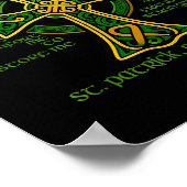 Christus Met Mij Keltisch Kruis St. Patrick Borstp Poster (Hoek)