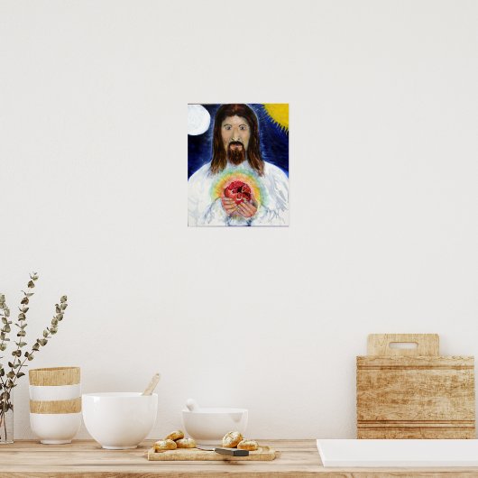 Christus met Pomegranaat Poster (Keuken)