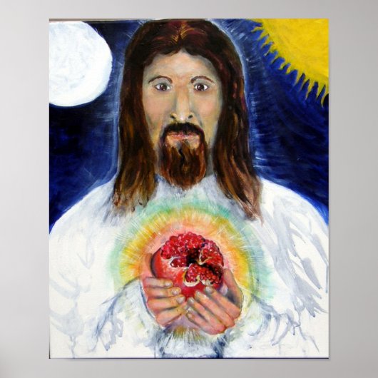 Christus met Pomegranaat Poster (Voorkant)