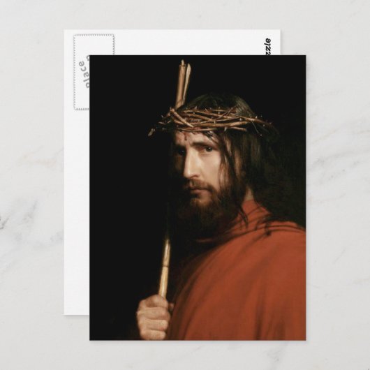 Christus met Thorns. Fine Art Easter Briefkaart (Voorkant / Achterkant)