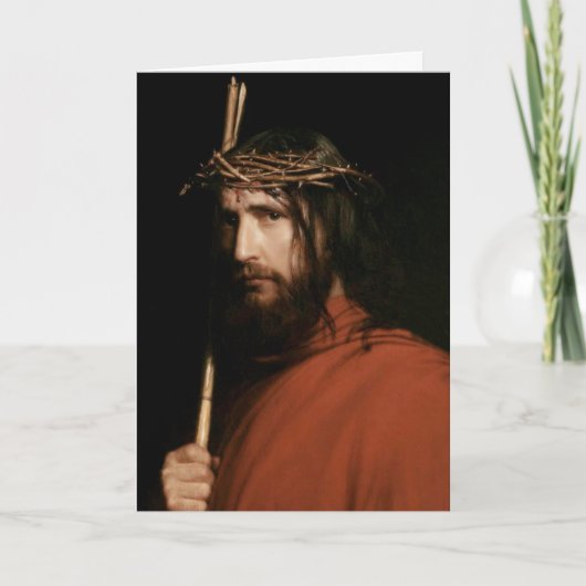 Christus met Thorns. Fine Art Easter Kaarten (Voorkant)
