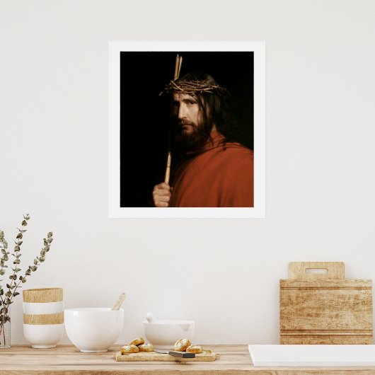 Christus met Thorns van Carl Bloch. Fine Art Print (Keuken)