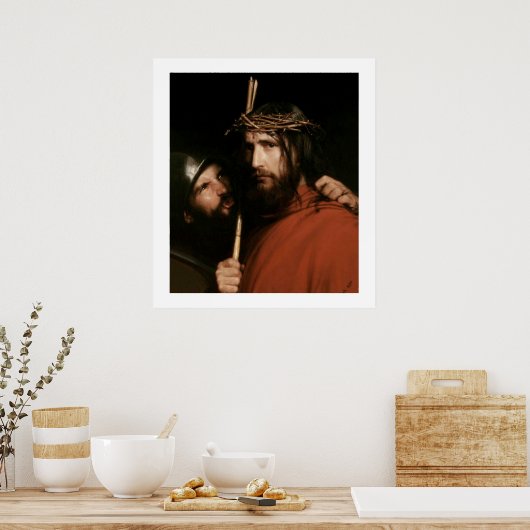 Christus met Thorns van Carl Bloch. Fine Art Print (Keuken)