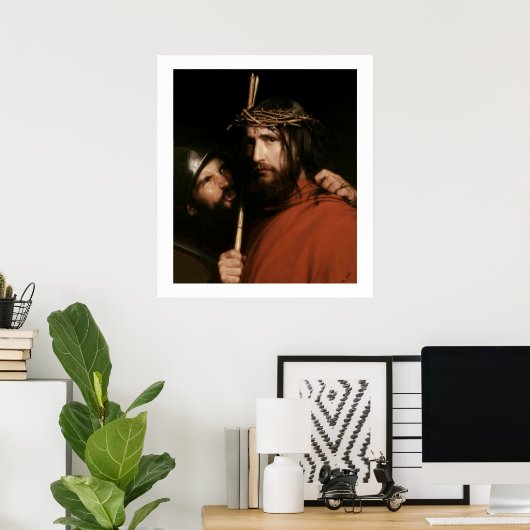 Christus met Thorns van Carl Bloch. Fine Art Print (Thuiskantoor)