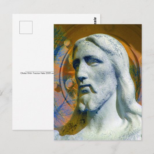 Christus met Tractor Halo 2005 Computer Art. Briefkaart (Voorkant / Achterkant)