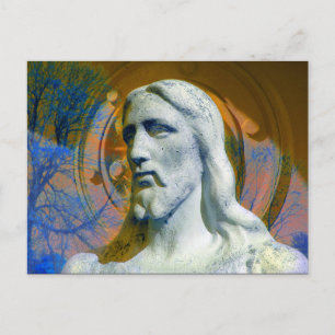 Christus met tractoronderdeel Halo Briefkaart