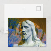 Christus met tractoronderdeel Halo Briefkaart (Voorkant / Achterkant)