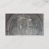 Christus met twee engelen en scènes uit het leven visitekaartje (Achterkant)