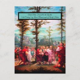 Christus neemt afscheid briefkaart