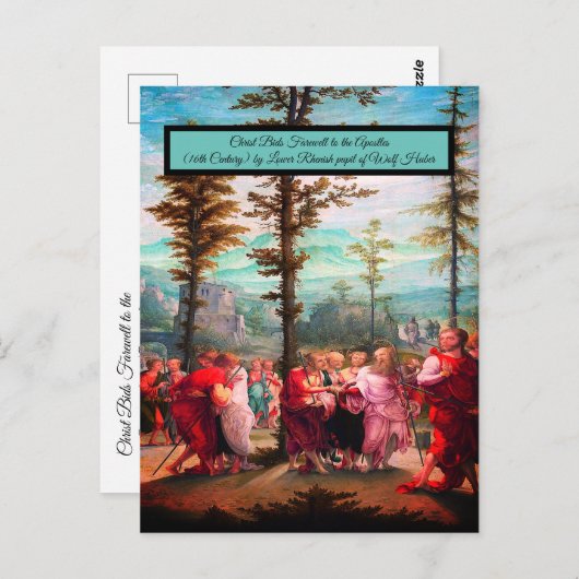 Christus neemt afscheid briefkaart (Voorkant / Achterkant)