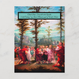 Christus neemt afscheid  briefkaart