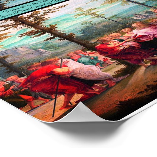 Christus neemt afscheid poster (Hoek)