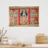 Christus omgekomen met de apocalyptische beesten poster (Keuken)