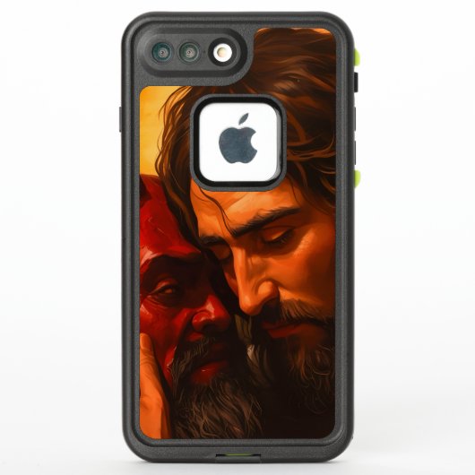 Christus omhelst Lucifer (Achterkant)