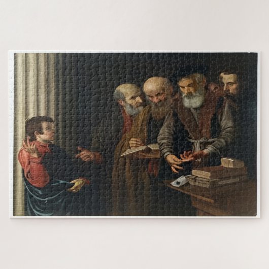 Christus onder de artsen - Caravaggio Legpuzzel (Horizontaal)