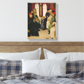 Christus Onder de dokters (olie op het paneel) Canvas Afdruk (Insitu (Slaapkamer))