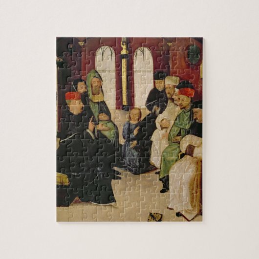 Christus Onder de dokters (olie op het paneel) Legpuzzel (Verticaal)