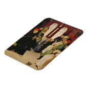 Christus Onder de dokters (olie op het paneel) Magneet (Linkerzijde)