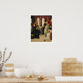 Christus Onder de dokters (olie op het paneel) Poster (Keuken)