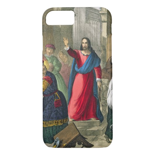Christus ontruimt de tempel, van een bijbel bedruk Case-Mate iPhone case (Achterkant)