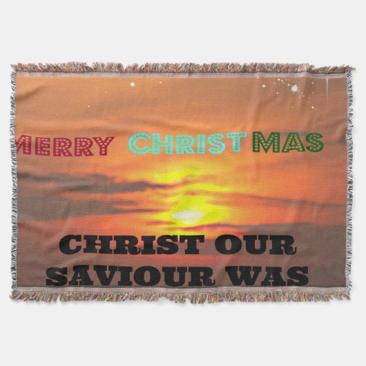 Christus Onze redder is vandaag geboren Deken (Voorkant)