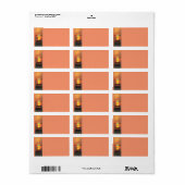 Christus Onze redder is vandaag geboren Etiket (Full Sheet)