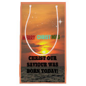Christus Onze redder is vandaag geboren Klein Cadeauzakje (Voorkant)