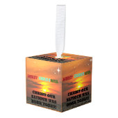 Christus Onze redder is vandaag geboren Kubus Ornament (Voorkant hoekig)