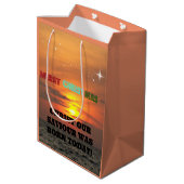 Christus Onze redder is vandaag geboren Medium Cadeauzakje (Achterkant Gekanteld)