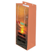 Christus Onze redder is vandaag geboren Wijn Cadeautas (Voorkant Gekanteld)