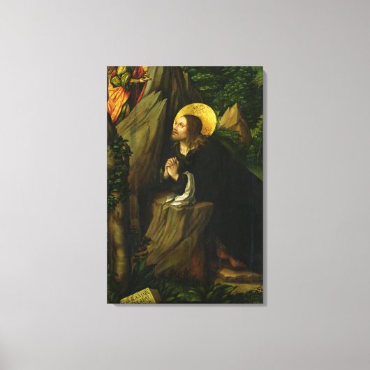 Christus op de berg Olijven, 1505 Canvas Afdruk (Voorkant)